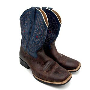 Ariat Ariat Kid's Boot - 10001863 Boys Youth Size 3 Cowboy boot leather Blue Bro